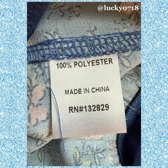 Superdown NWOT Heidi Drape Wrap Blue Floral Long Sleeve Surplice Bodysuit Sz S - Picture 6 of 6